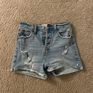 A&F High Rise Mom Shorts